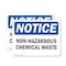 Signmission Non-Hazardous Chemical Waste OSHA Notice Sign, Vinyl Decal, 10in W x 7in L, 2PK OS-2PACK-NS-D-710-L-15066 - alternate 1
